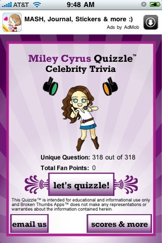 Download Miley Cyrus Quizzle™ App on your Windows XP/7/8/10 and MAC PC